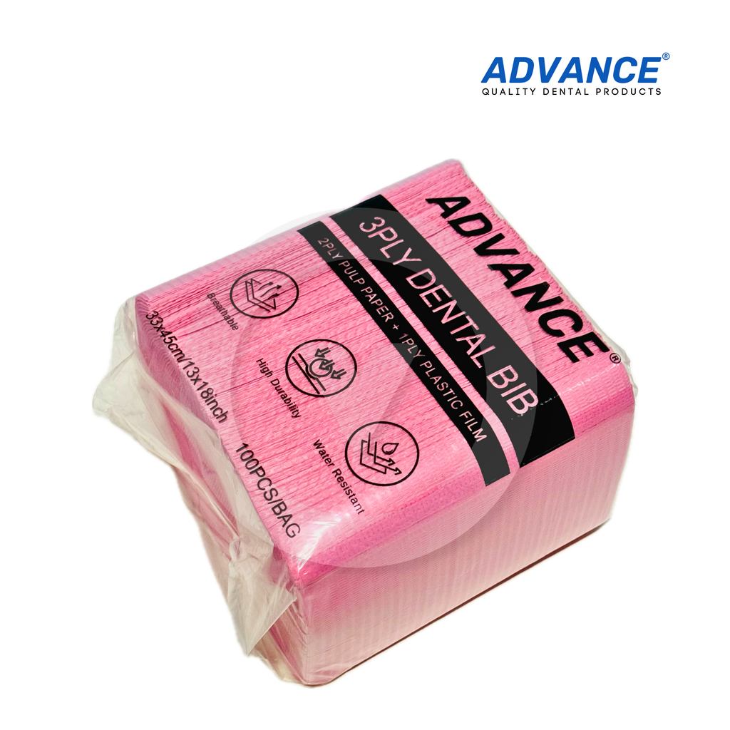 Advance Dental Bibs 3-Ply (100pcs)