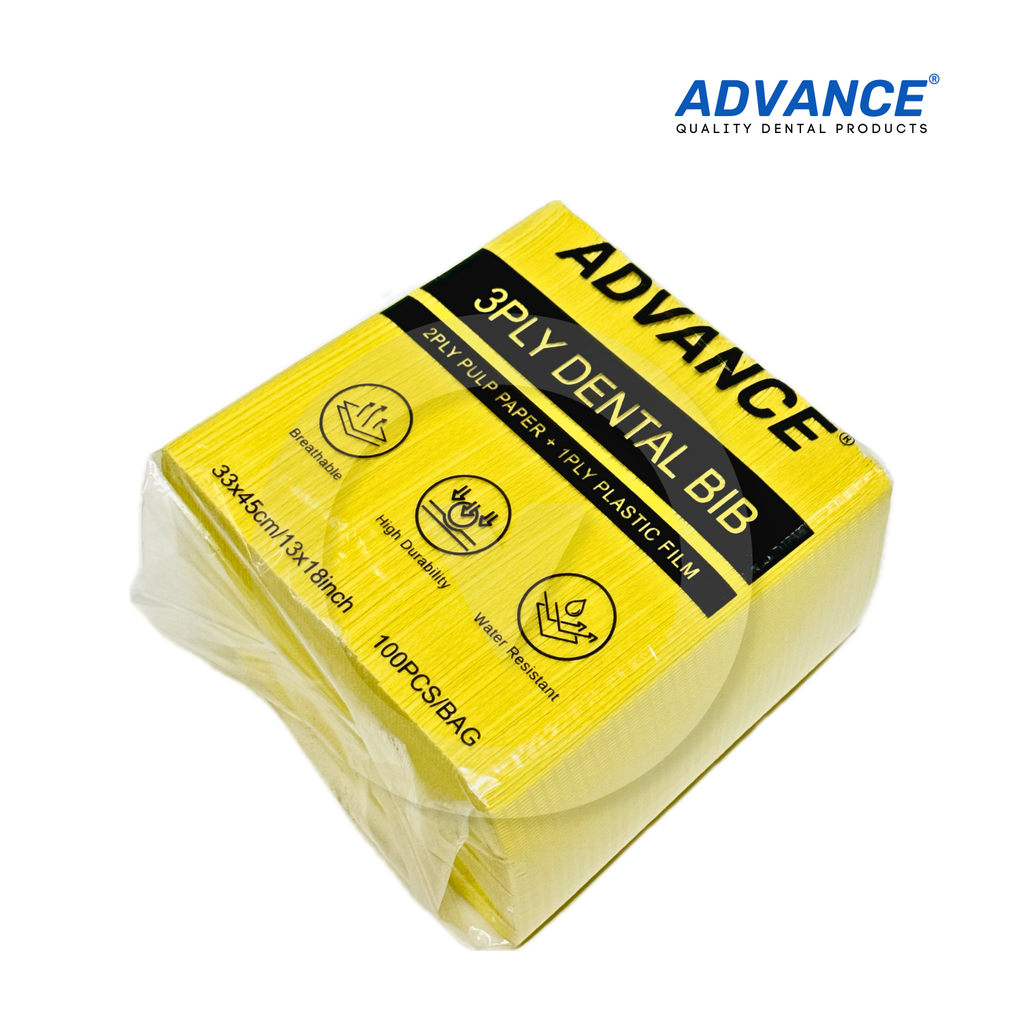 Advance Dental Bibs 3-Ply (100pcs)