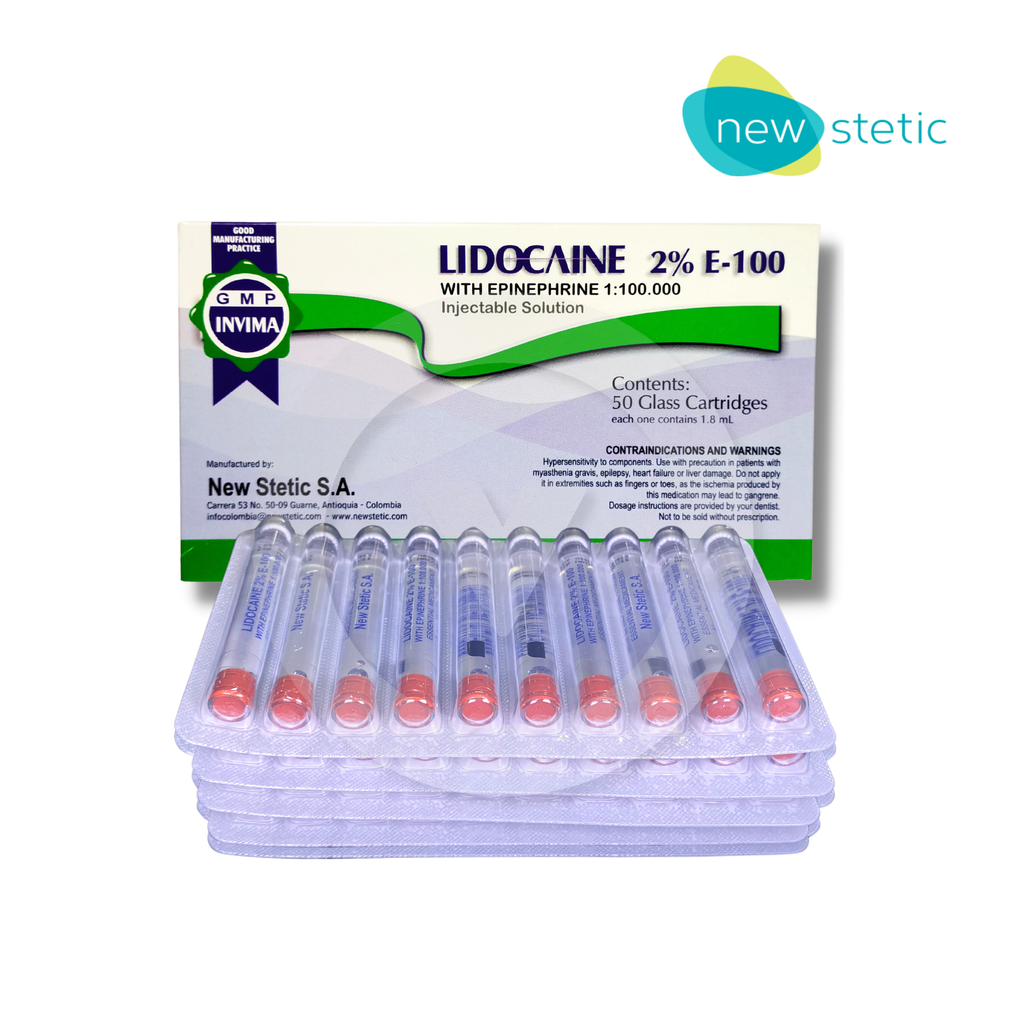 New Stetic Lidocaine (50/BX)