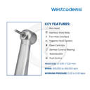 Westcode X1 Mini-Head Handpiece