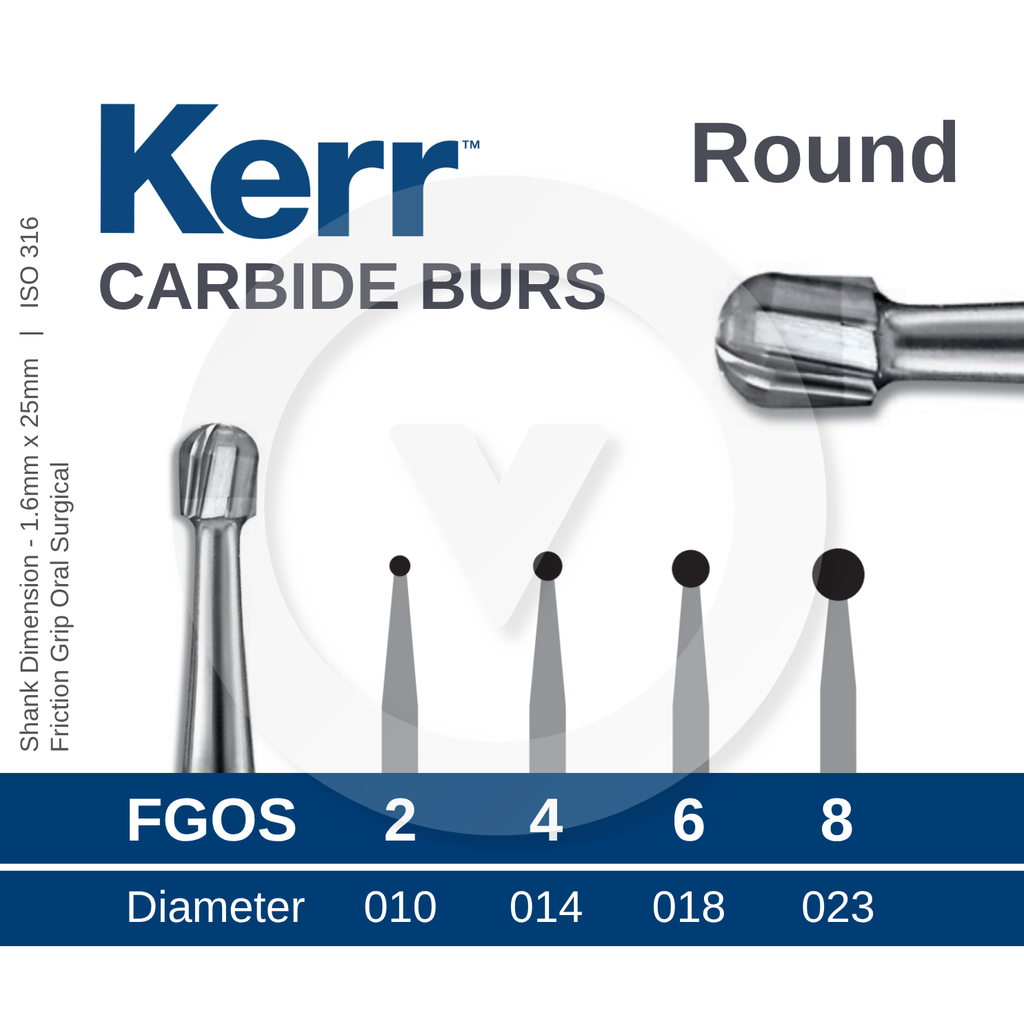 Kerr Carbide Bur Surgical Round