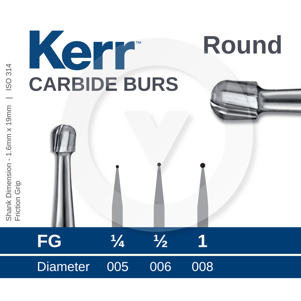 Kerr Carbide Bur FG Round