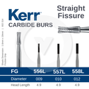 Kerr Carbide Bur FG Straight