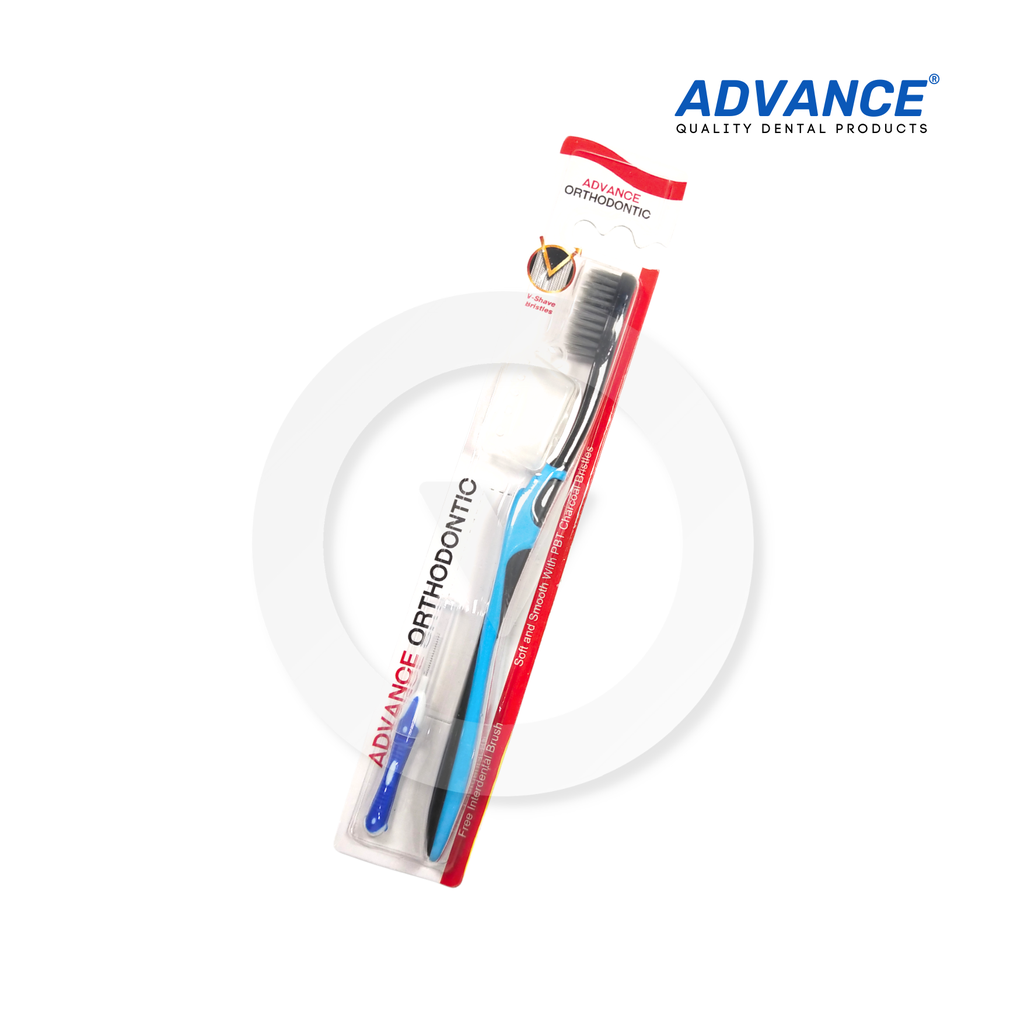 Advance Ortho Brush w/ Interdental (Charcoal)